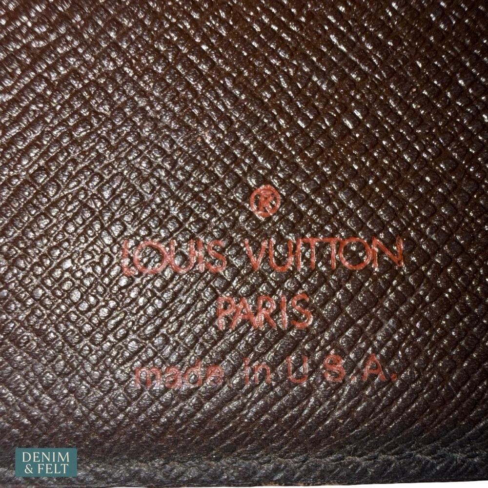 Louis Vuitton Damier Ebene Kisslock Wallet Clutch‎ Vintage Paris Heritage Luxe - Picture 12 of 16